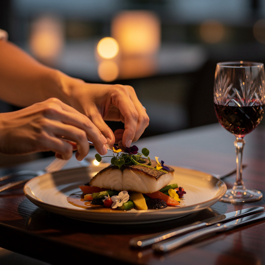 BLACKBIRD restaurant at Hotel Californian in Santa Barbara showcasing elegant sunset dining atmosphere and new menu offerings